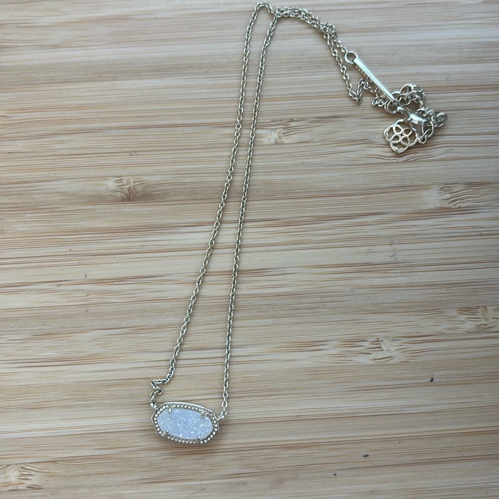 Kendra Scott white quartz necklace
